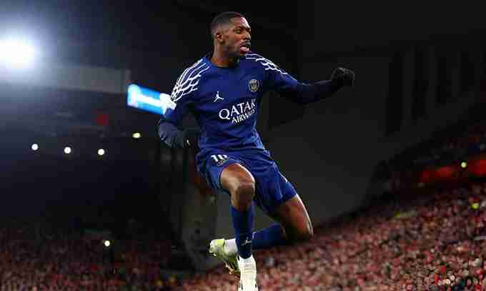 باريس سان جيرمان يعلن عن تفاصيل إصابة عثمان ديمبلي